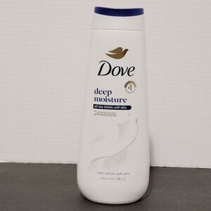 Dove Deep Moisture Body Wash Nourishes Driest Skin 24hr Lotion-Soft Skin - 20oz